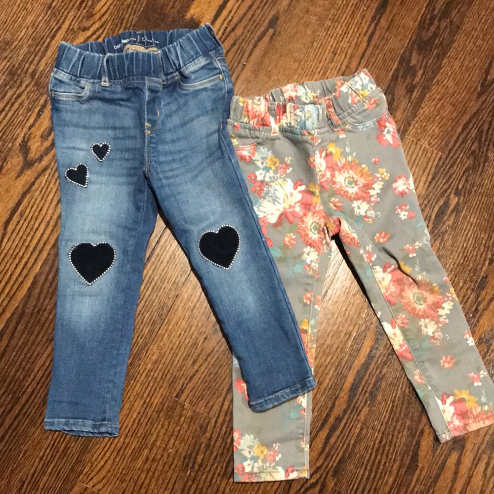 Stretch jeans with elastic waist, size 3